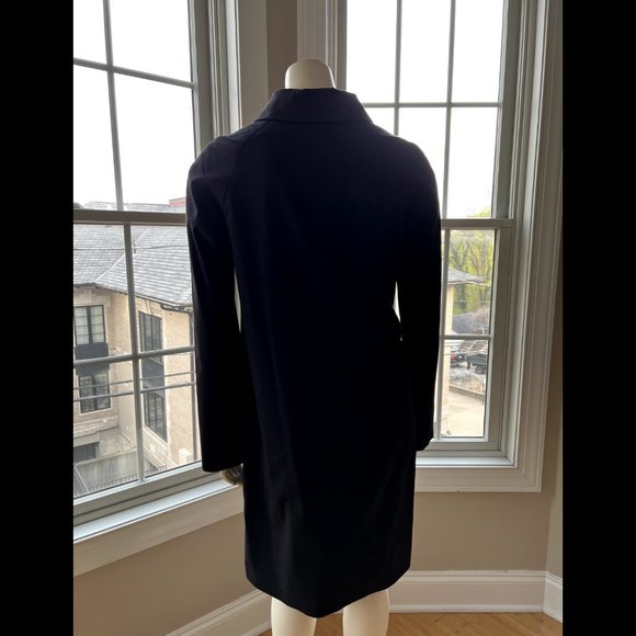Theory Black Lightweight Coat Jacket with Collar - Size Small - Picture 6 of 14